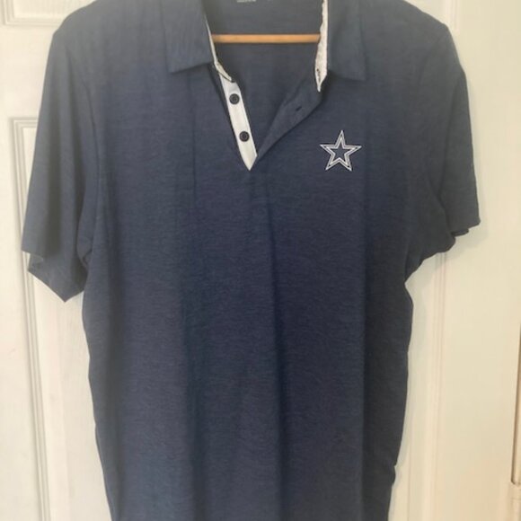 Columbia Men's Dallas Cowboys Tech Trail Polo Large - Picture 3 of 4